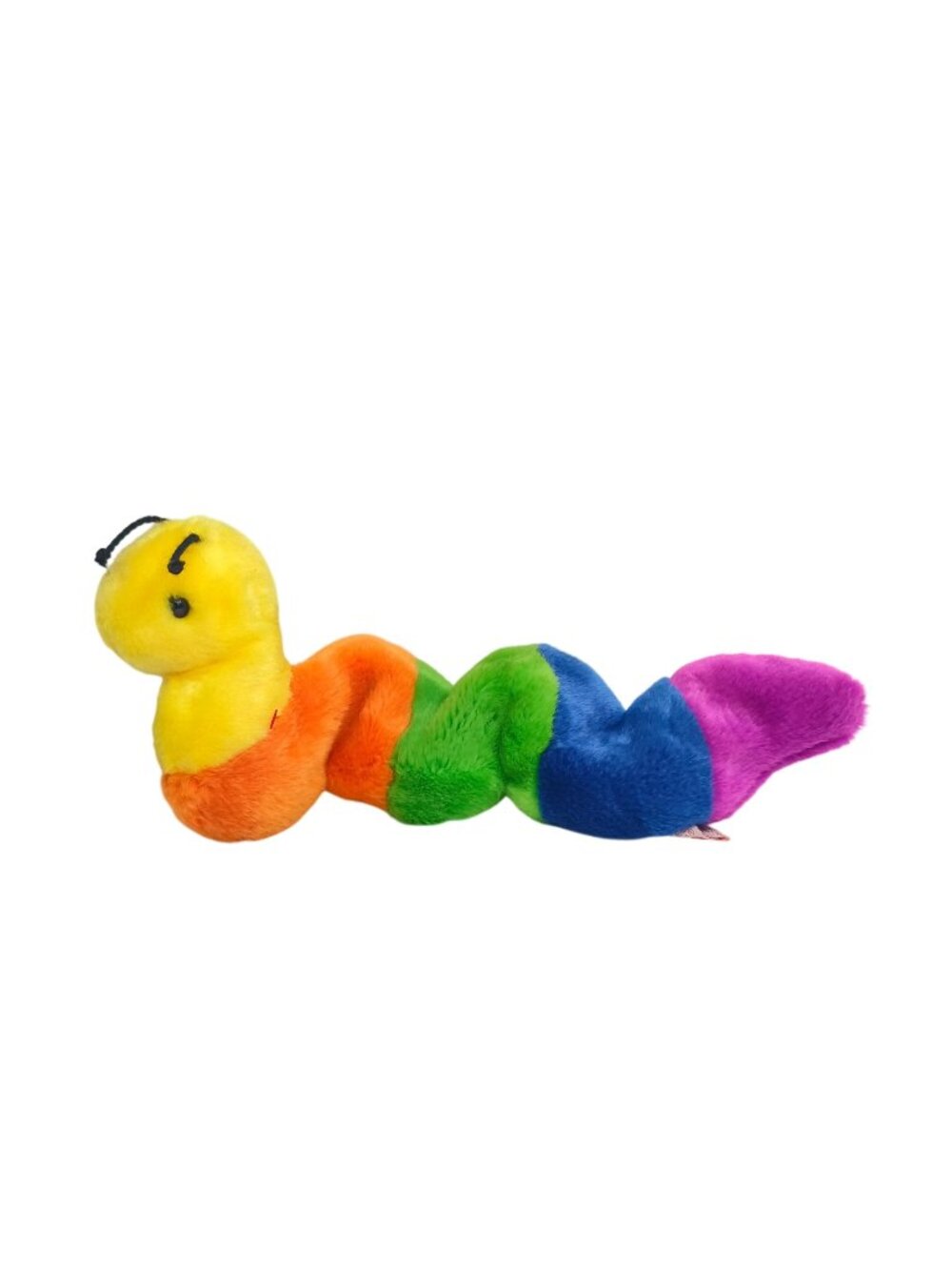 Ty Beanie Buddies Inchworm 17" Rainbow Caterpillar 1999 Plush Stuffed Animal Toy